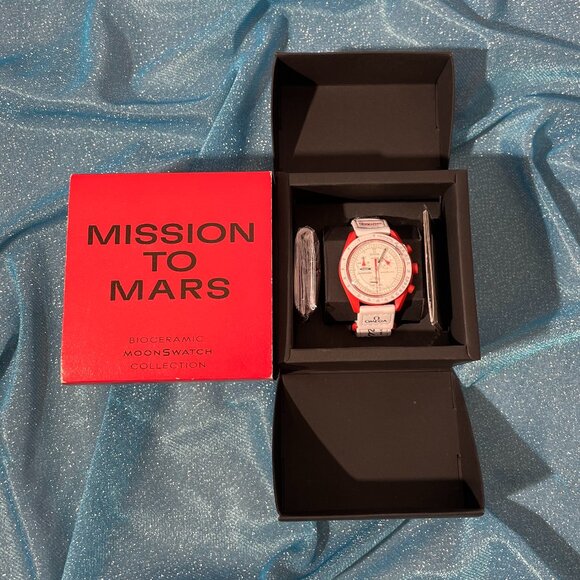 ?Swatch X Omega Bioceramic Moonswatch Mission To Mars Watch main image 5